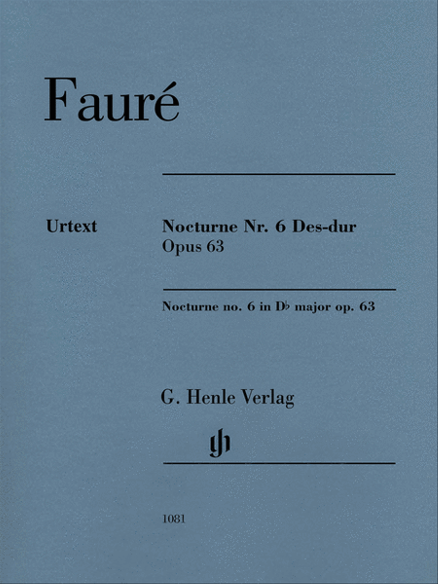 Nocturne No. 6 in D-Flat Major Op. 63 Piano Solo scores gallery preview page 1