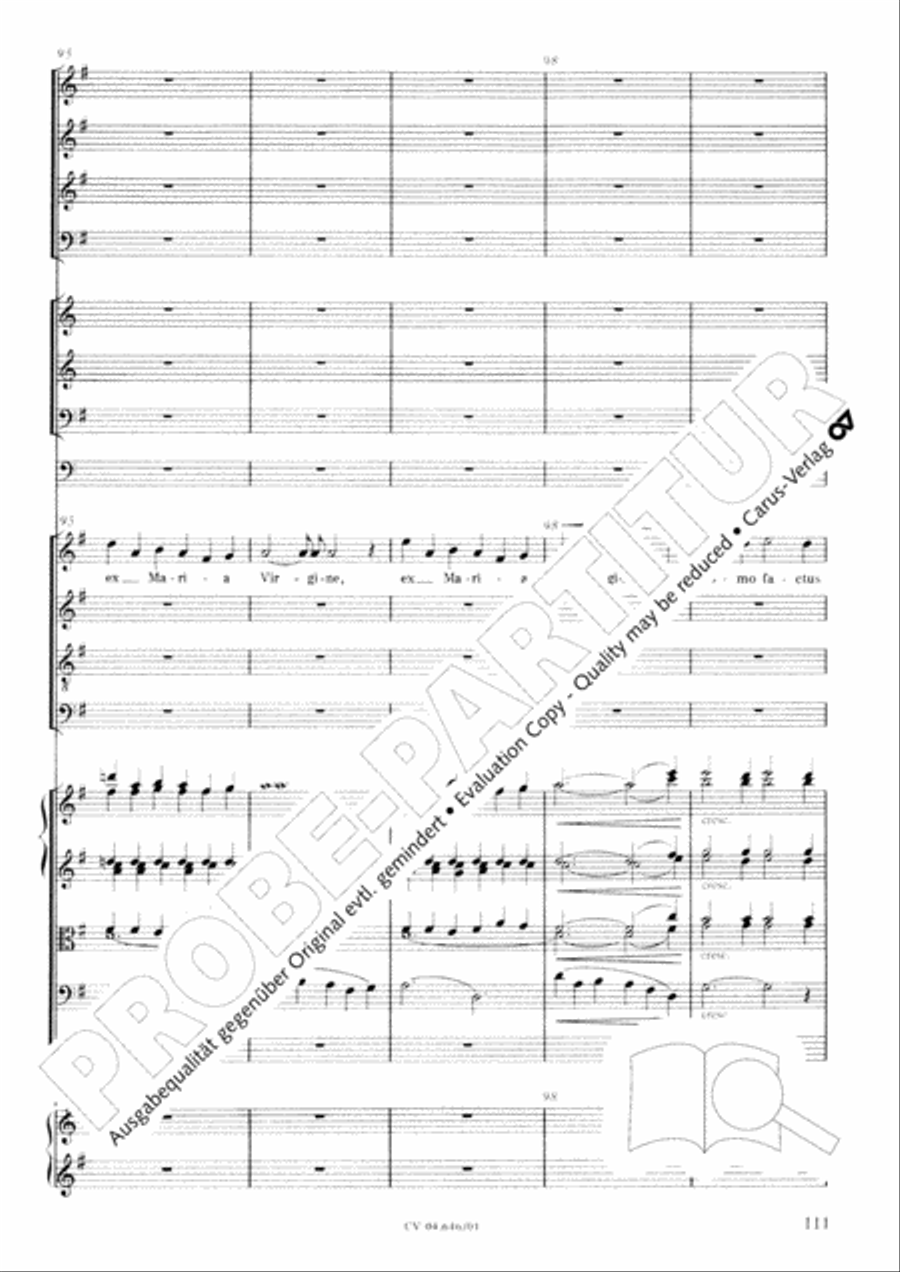Mass in A Major (2 versions) STB scores gallery preview page 122