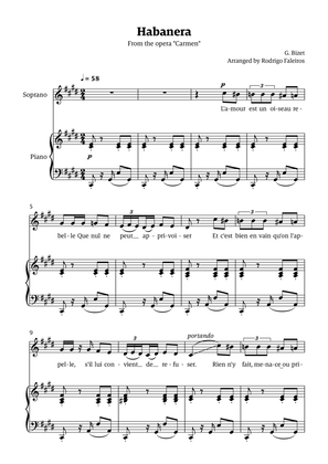 Habanera (for soprano - C# minor/major)