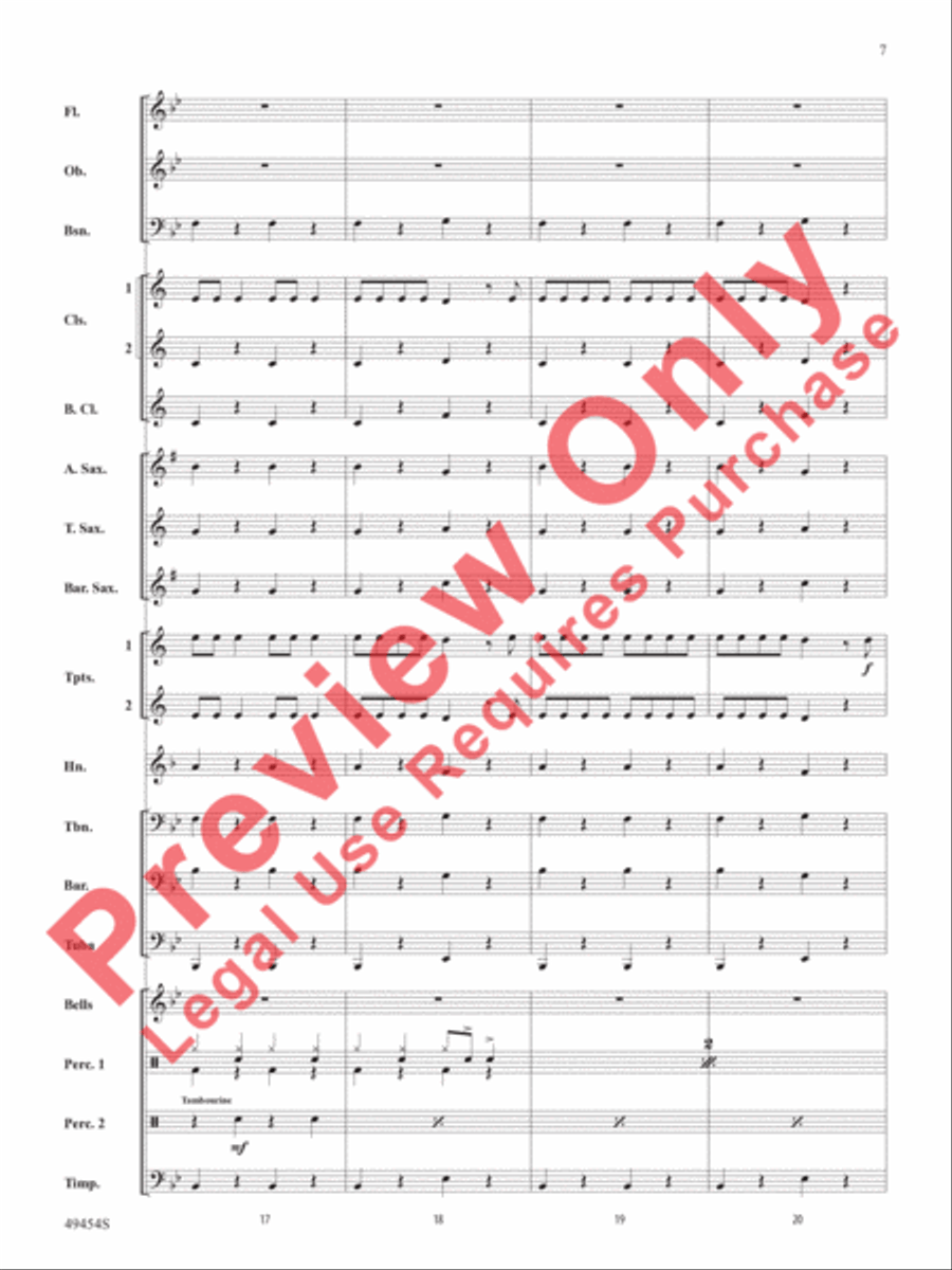 Like I Love Country Music Concert Band scores gallery preview page 8
