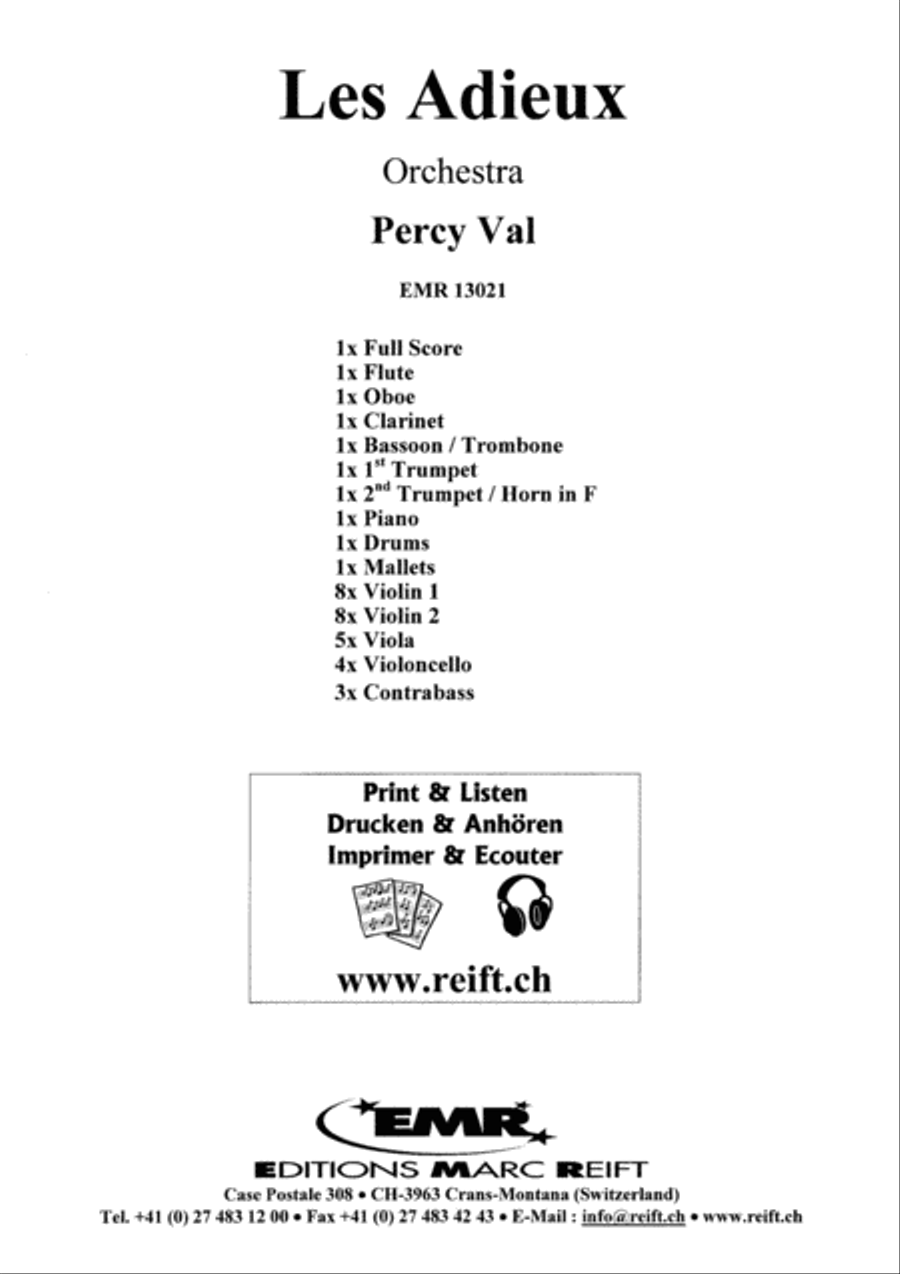 Les Adieux Orchestra scores gallery preview page 2