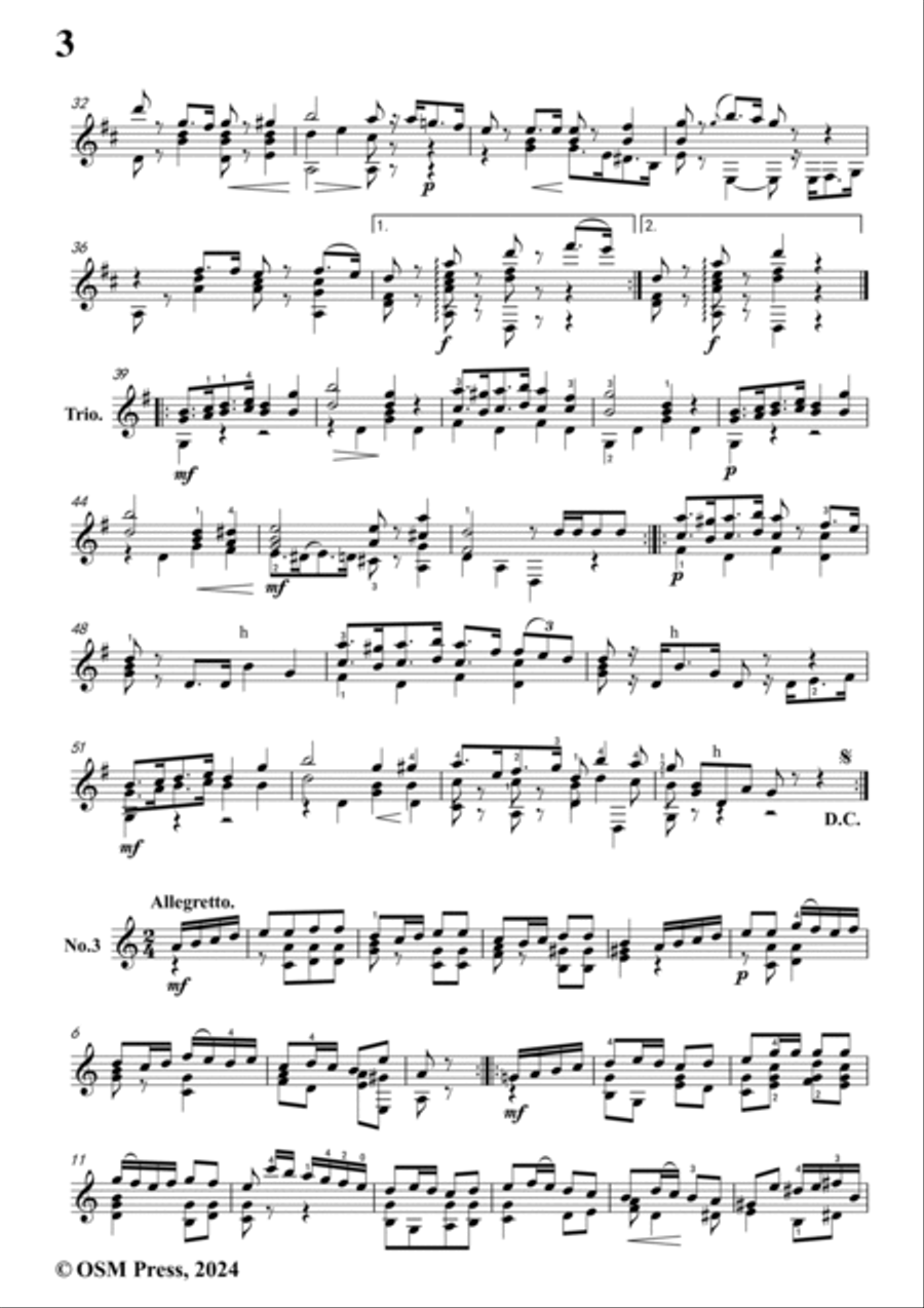 Coste-4 Marches,Opp.48,for Guitar Acoustic Guitar scores gallery preview page 4