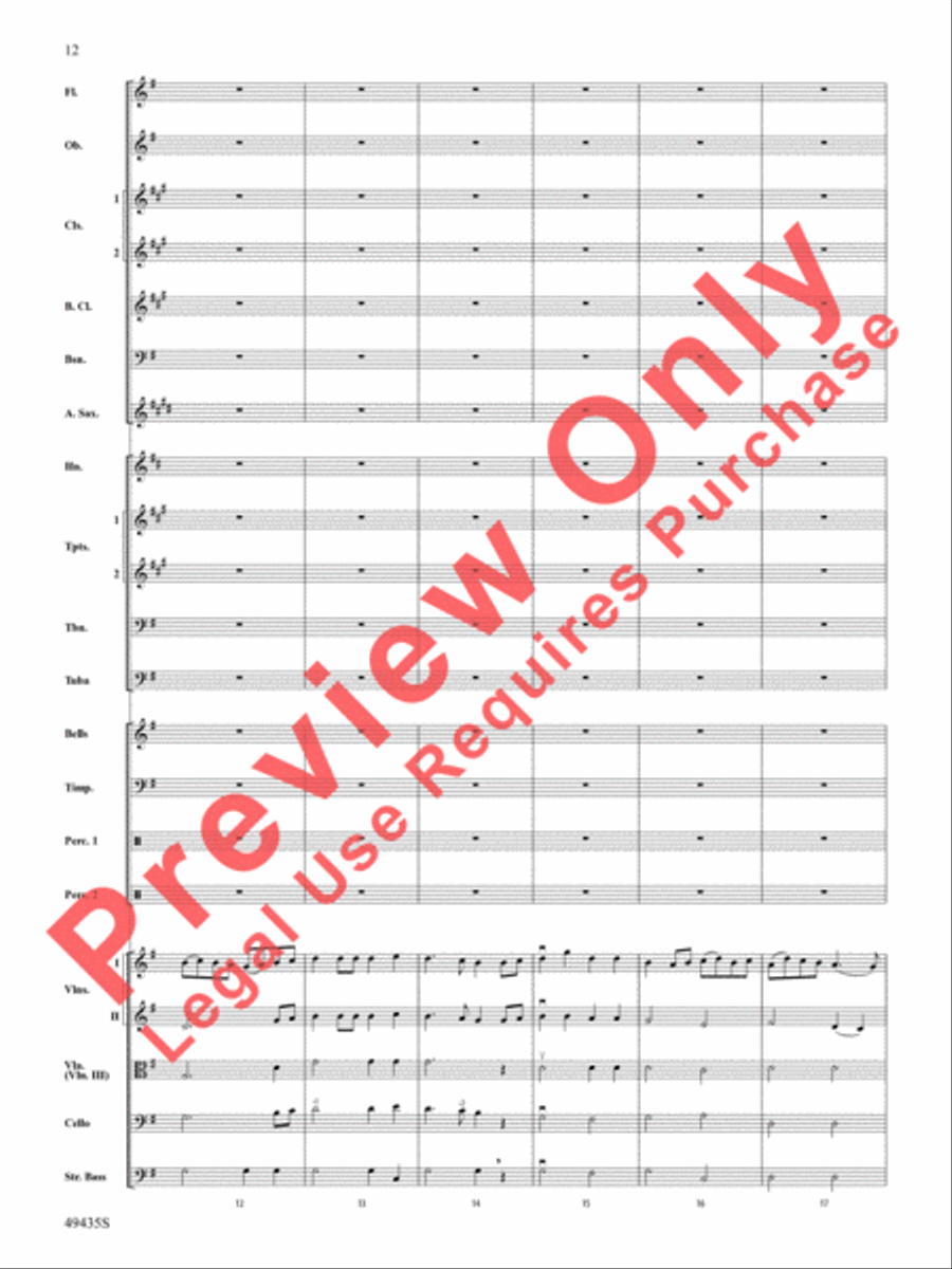 Graduation Suite Full Orchestra scores gallery preview page 13