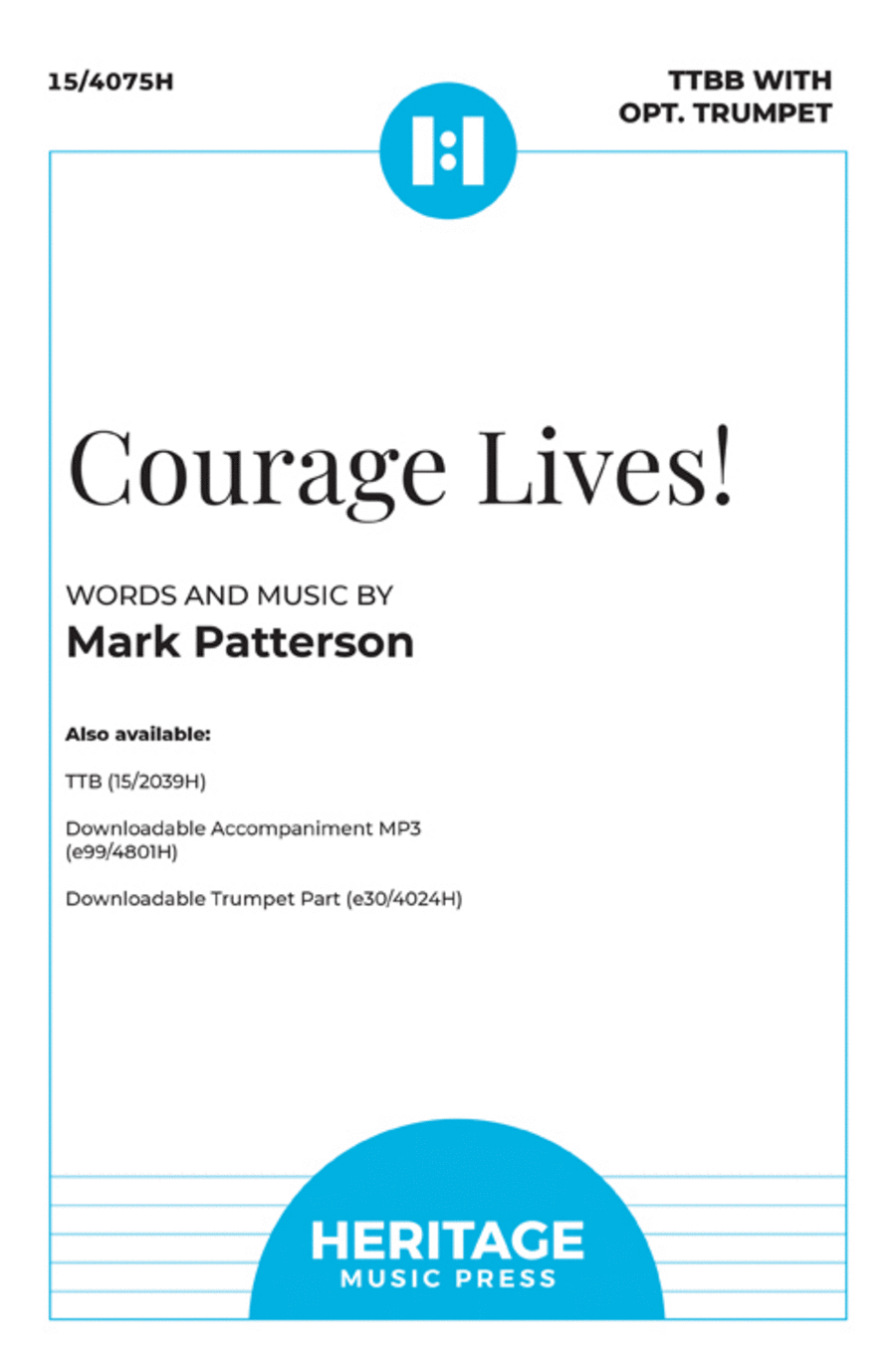 Courage Lives! TTBB scores gallery preview page 1