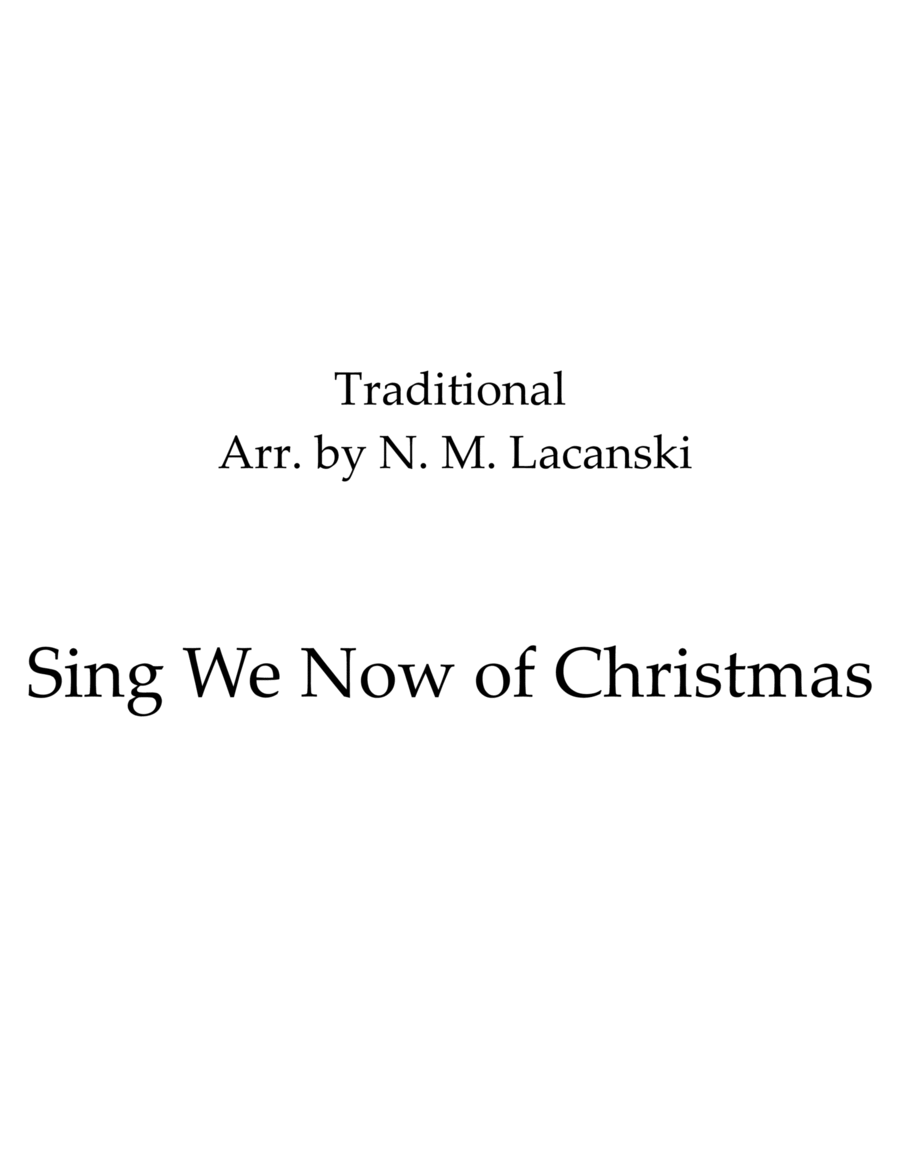 Sing We Now of Christmas Woodwind Quartet scores gallery preview page 1