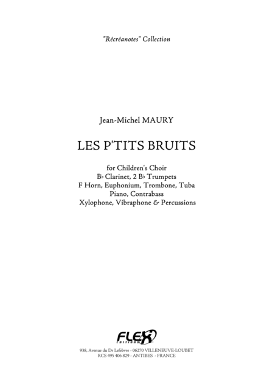 Les P'Tits Bruits Children's Choir scores gallery preview page 1