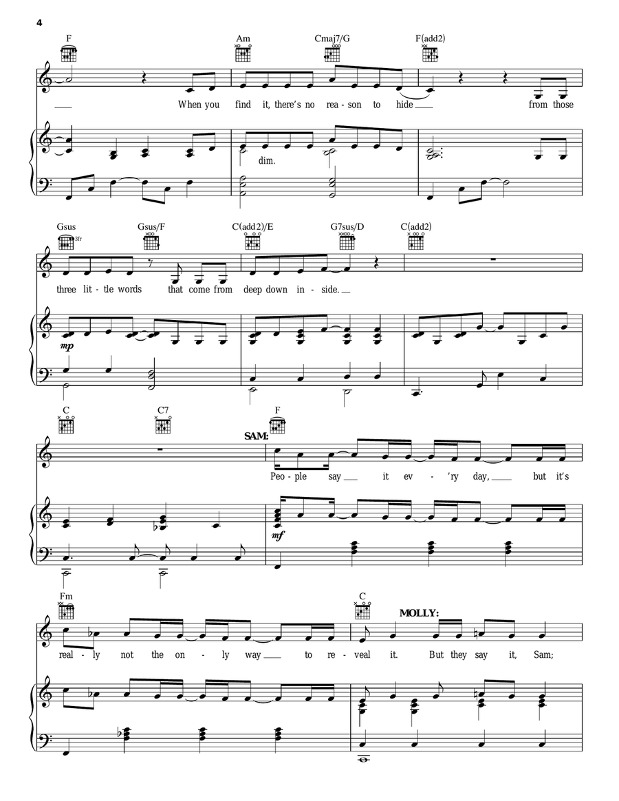Three Little Words Three Little Words Guitar scores gallery preview page 4