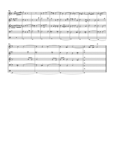 Kyrie, Gott, heiliger Geist, BWV 671 from Klavier Uebung, III. Teil (arrangement for 5 recorders)