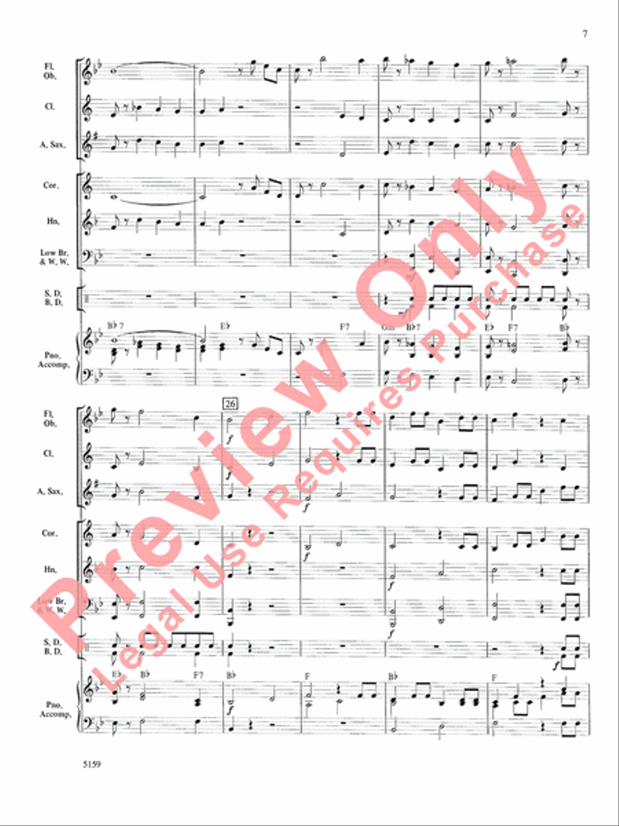 Mozart Serenade and Dance Concert Band scores gallery preview page 8