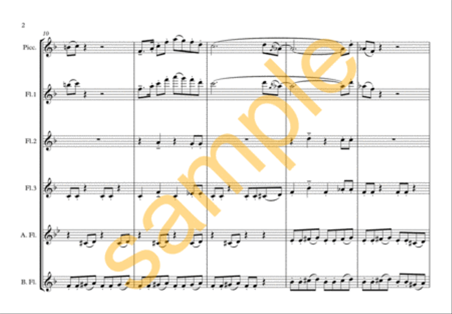 Baby Elephant Walk Flute scores gallery preview page 3