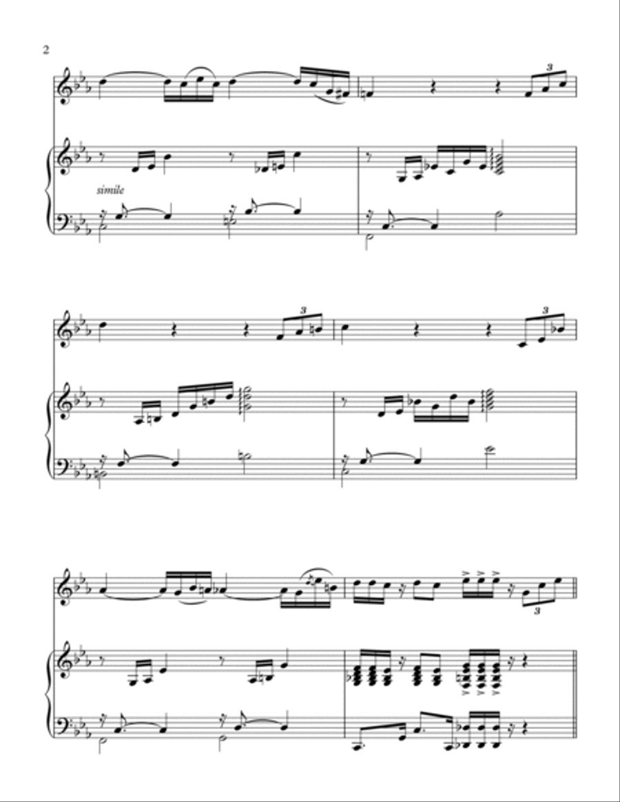 The Godfather (main Theme) Woodwind Duet scores gallery preview page 3