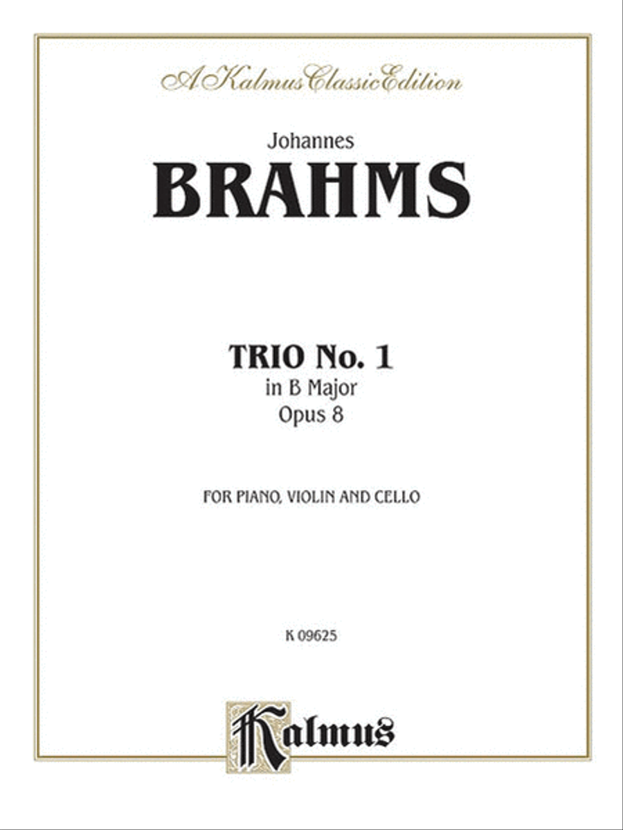Piano Trio No. 1 in B Major, Op. 8 Small Ensemble scores gallery preview page 1