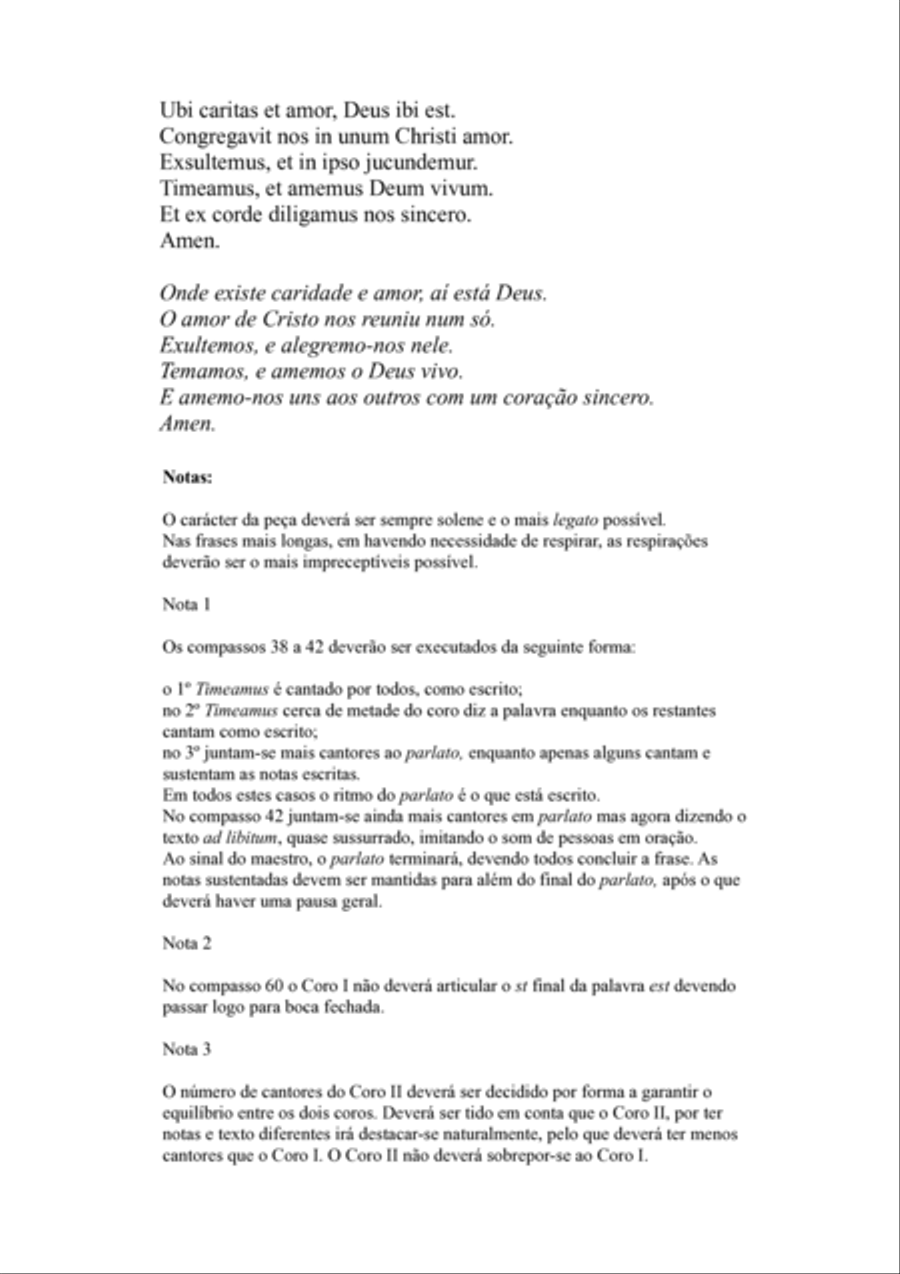 Ubi caritas et amor Ubi caritas et amor Divisi scores gallery preview page 2