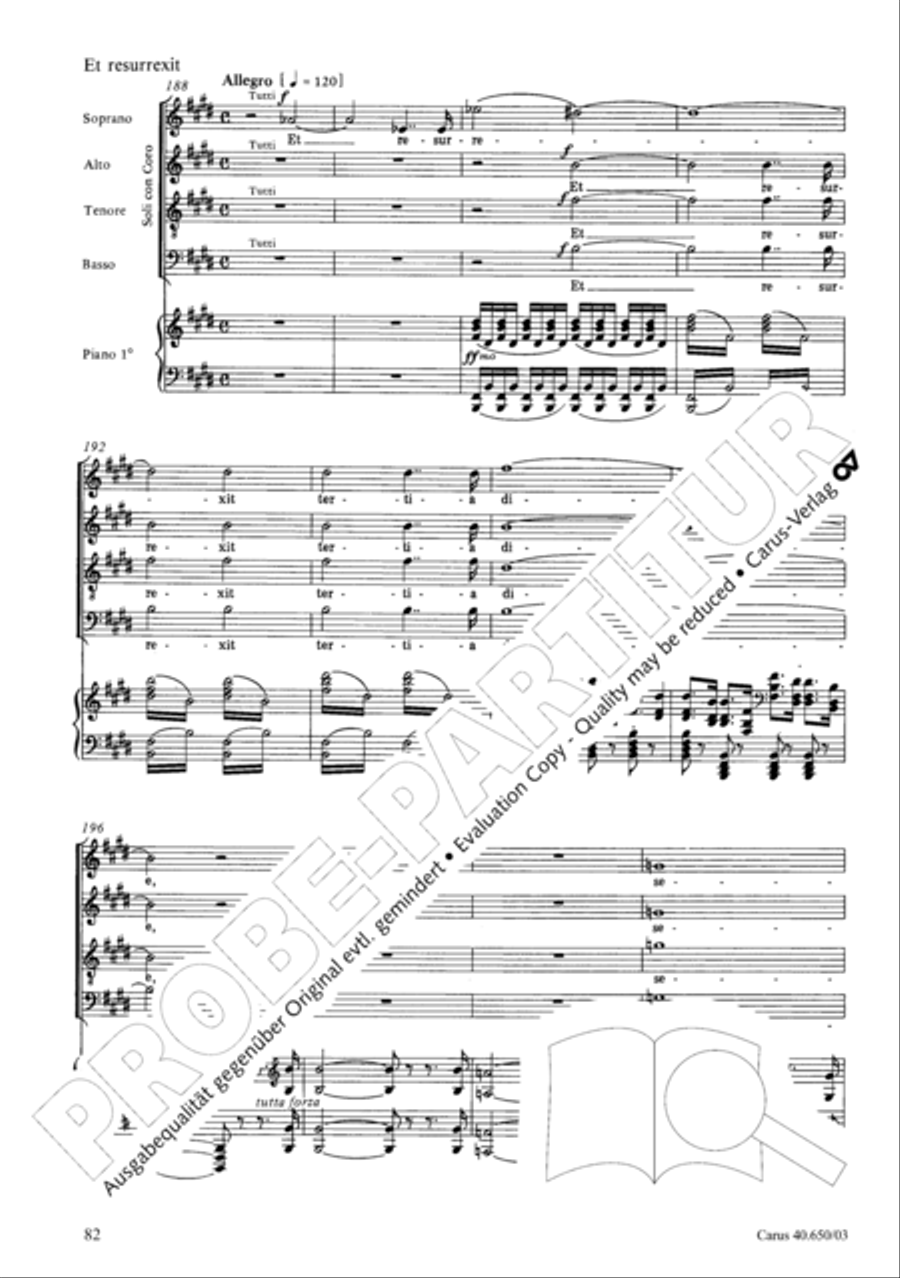 Petite Messe solennelle 4-Part scores gallery preview page 85