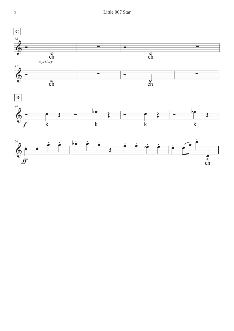 James Bond Theme Flute Quartet scores gallery preview page 4