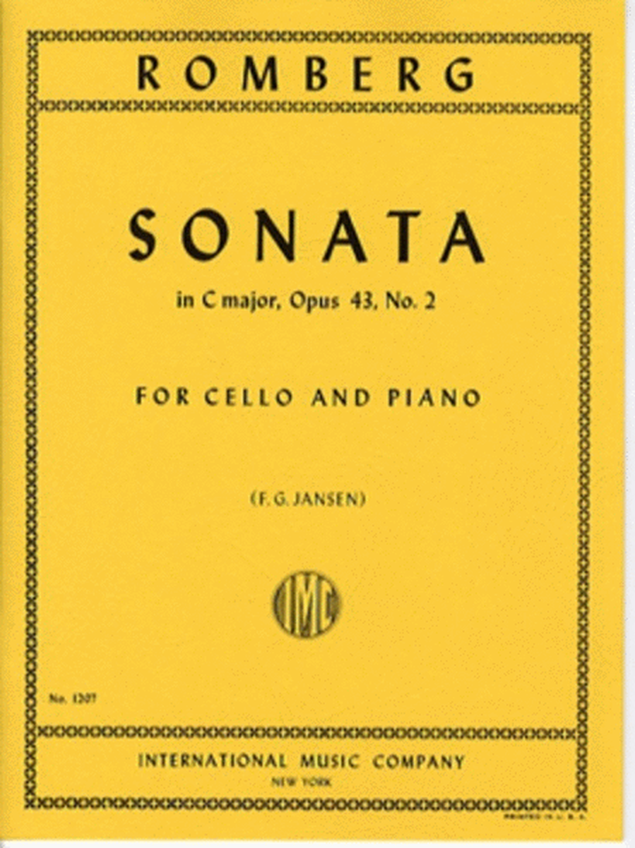 Romberg - Sonata C Major Op 43 No 2 Cello/Piano