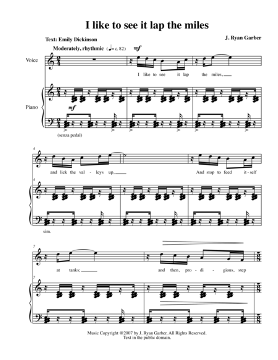 An American Song Cycle Soprano Voice scores gallery preview page 1