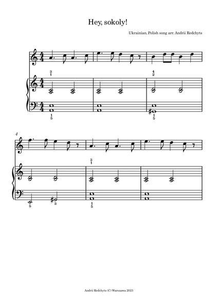 Hey, Sokoly! Easy Piano with Violin image number null