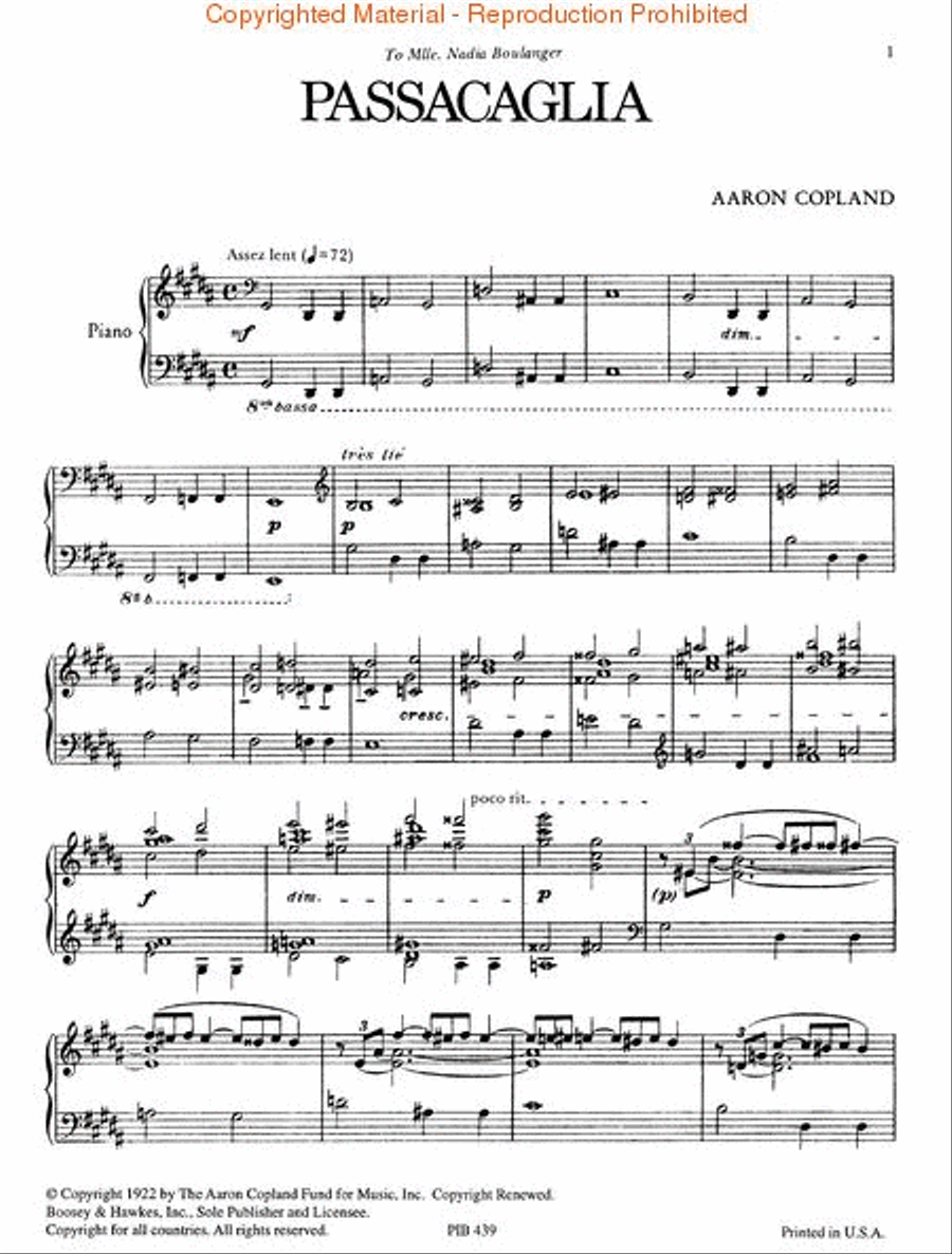 Passacaglia Passacaglia Piano Solo scores gallery preview page 2
