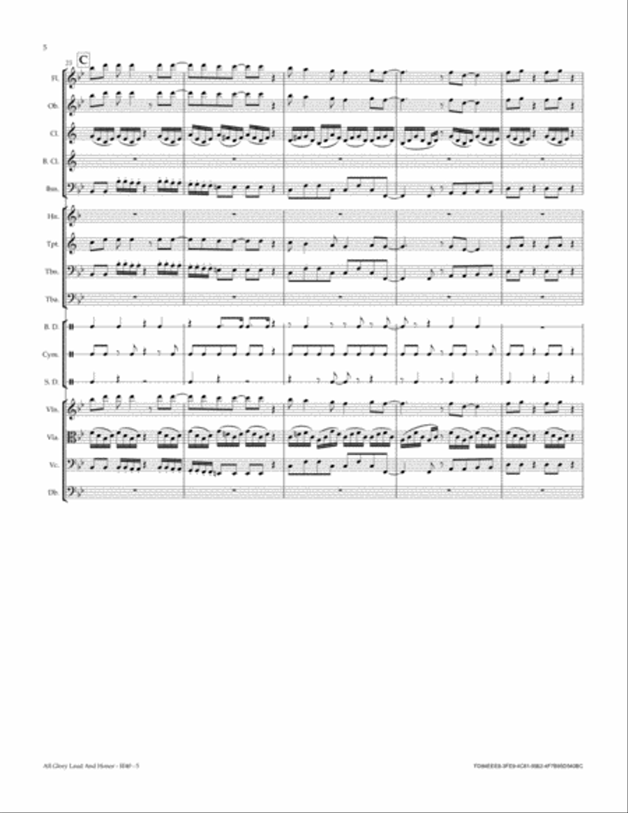 All Glory Laud And Honor Full Orchestra scores gallery preview page 6