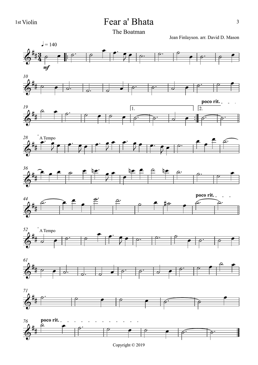 Fear a' Bhata String Duet scores gallery preview page 3