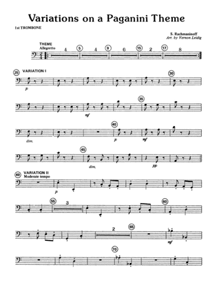 Variations on a Paganini Theme: 1st Trombone