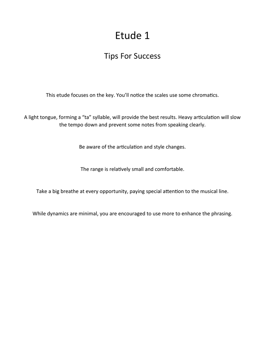 Etudes for the Developing Trombone Player Trombone Solo scores gallery preview page 4