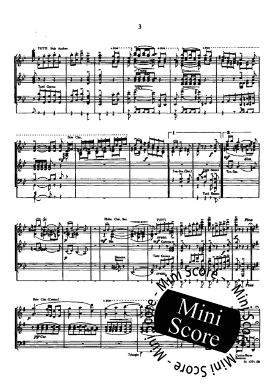 Trois Pieces Pittoresques Concert Band scores gallery preview page 7