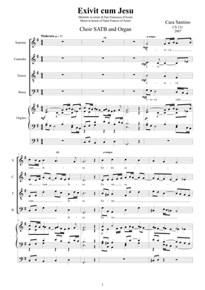 Exivit cum Jesu - Motet for Choir SATB and organ