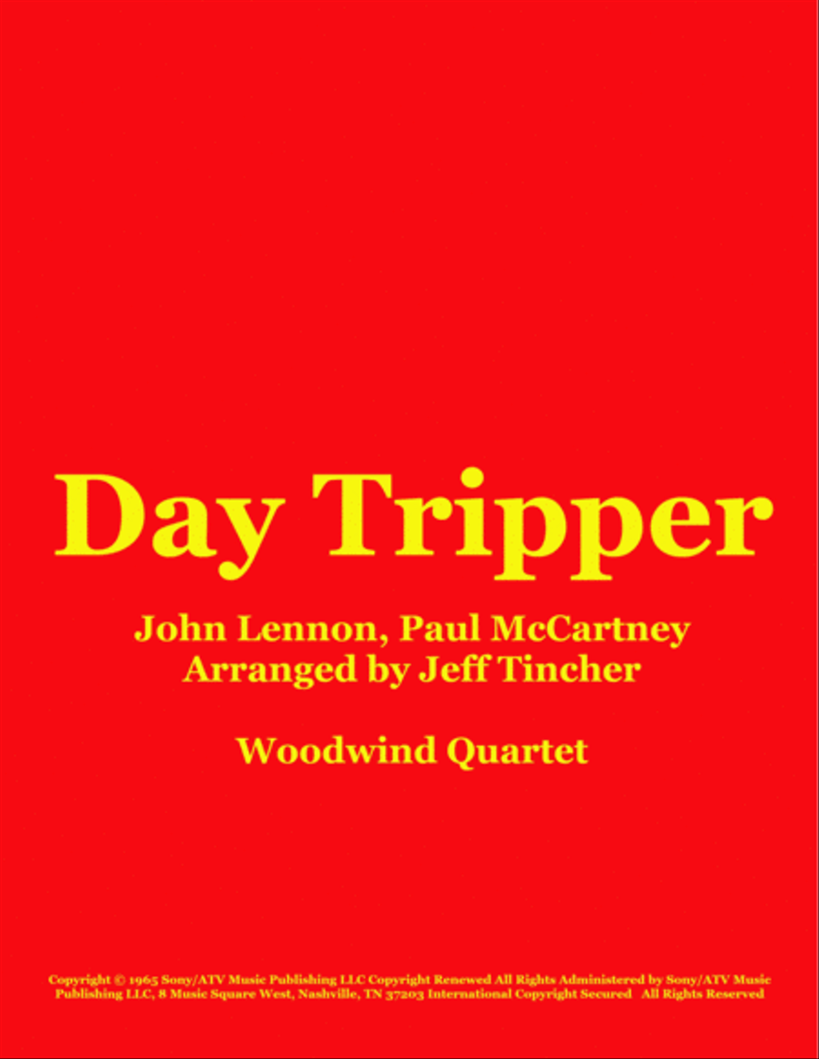 Day Tripper Woodwind Quartet scores gallery preview page 1