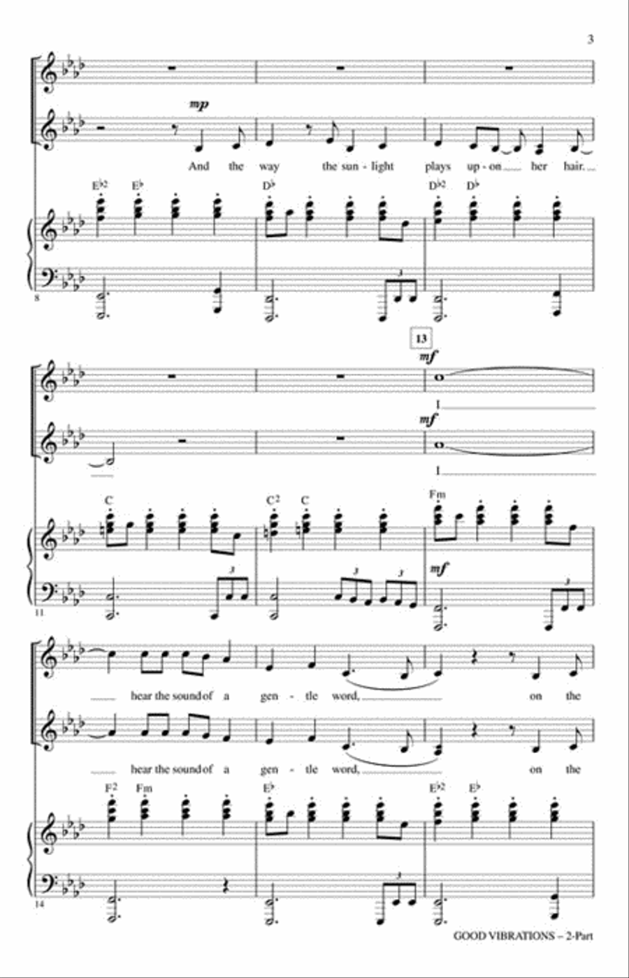 Good Vibrations 2-Part scores gallery preview page 3