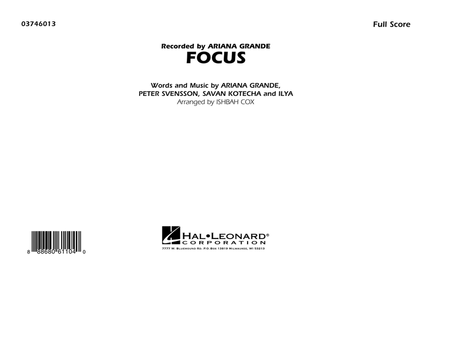 Focus - Conductor Score (Full Score)