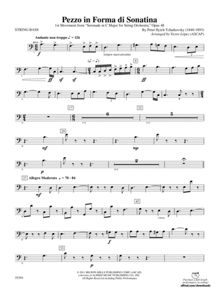 Pezzo in forma di Sonatina: String Bass