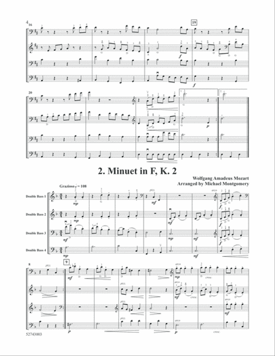 Ten Double Bass Quartets Ten Double Bass Quartets Double Bass scores gallery preview page 4