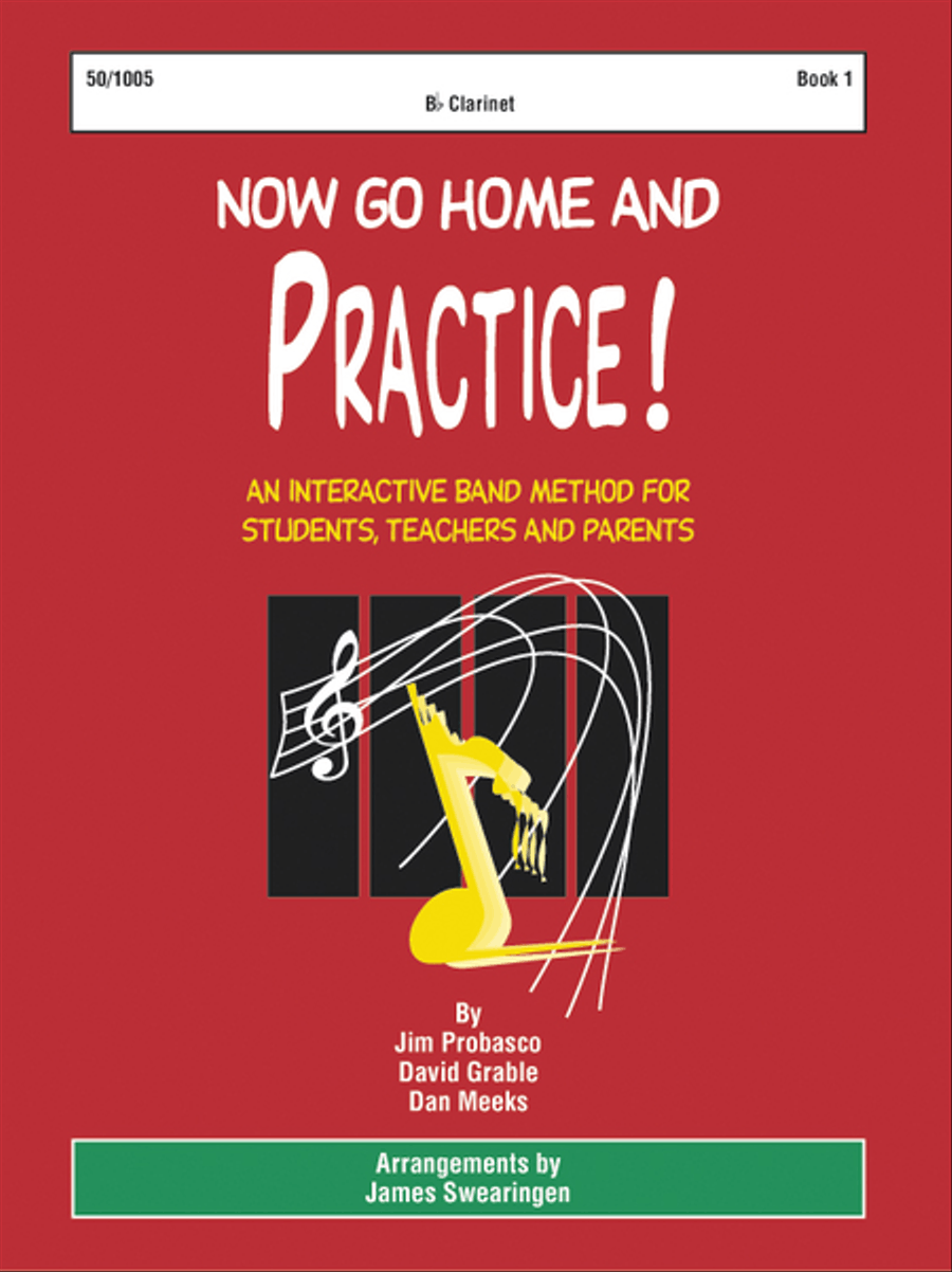 Now Go Home And Practice Book 1 Clarinet Clarinet scores gallery preview page 1