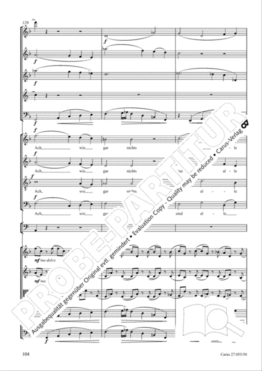 Ein Deutsches Requiem (German Requiem) 4-Part scores gallery preview page 111