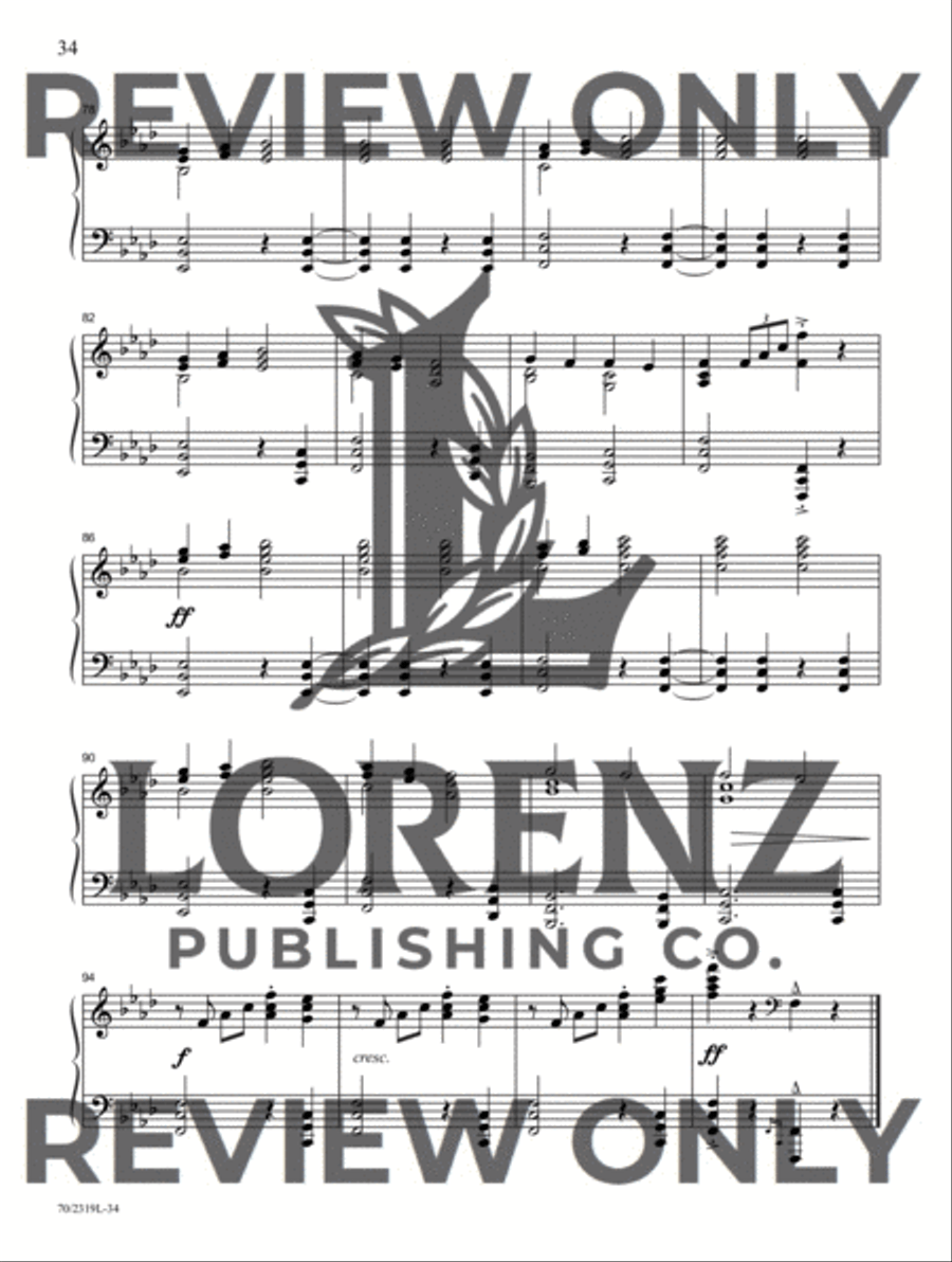 Rejoice, the King Is Born! Piano Solo scores gallery preview page 13