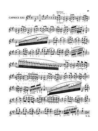 Paganini: Twenty-Four Caprices, Op. 1 No. 21