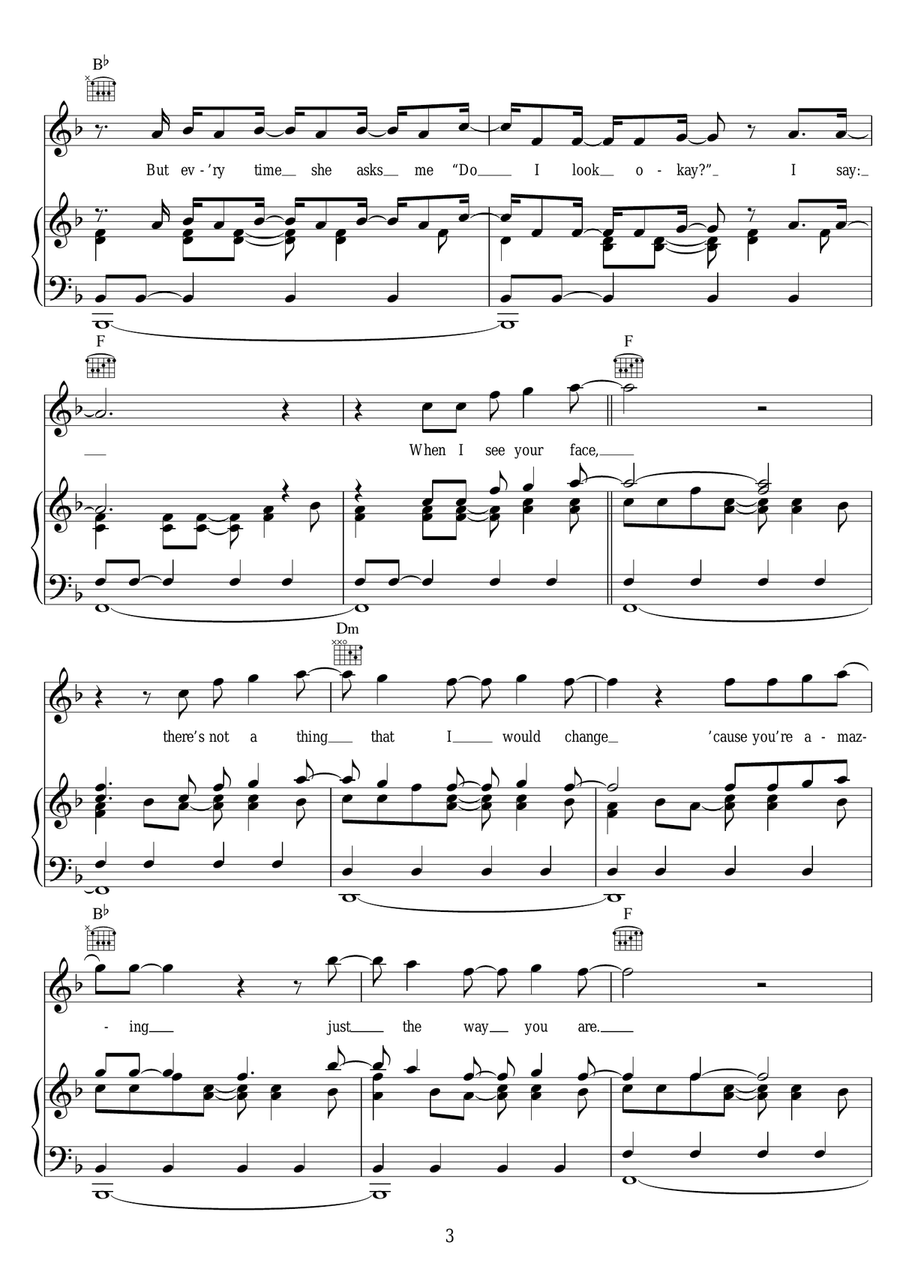 Just The Way You Are Acoustic Guitar scores gallery preview page 3