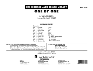 Book cover for One by One (arr. Mark Taylor) - Conductor Score (Full Score)