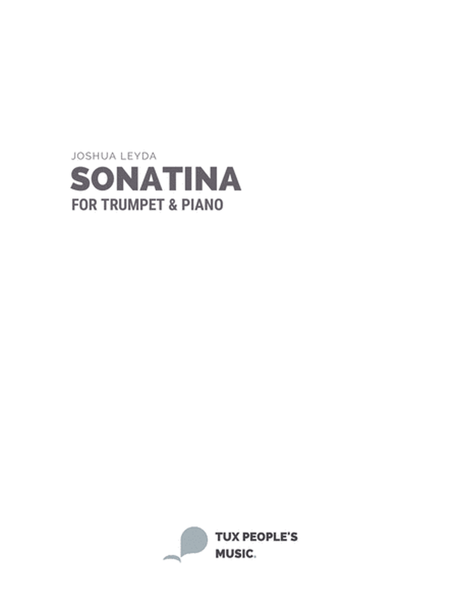 Sonatina for Solo Trumpet & Piano image number null