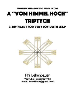Book cover for Postlude on "Vom Himmel Hoch" (From Heaven Above to Earth I Come), organ work by Phil Lehenbauer