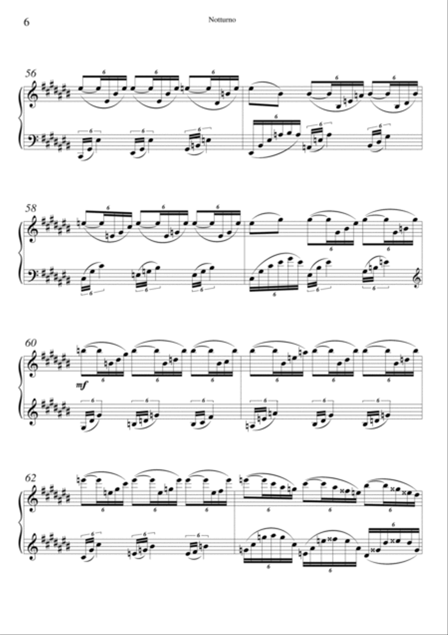 Notturno Piano Solo scores gallery preview page 6