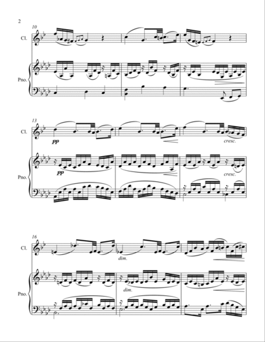Andante and Gavotte from Alceste Clarinet Solo scores gallery preview page 2