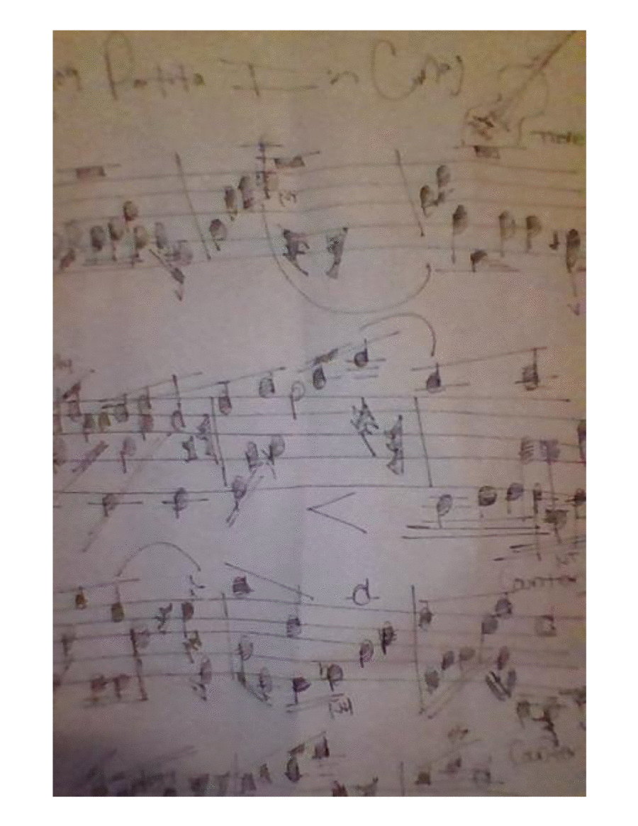 Partita I, Handwritten Score 1 Piano, 4-Hands scores gallery preview page 1