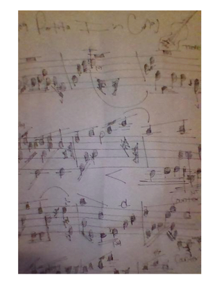 Partita I, Handwritten Score