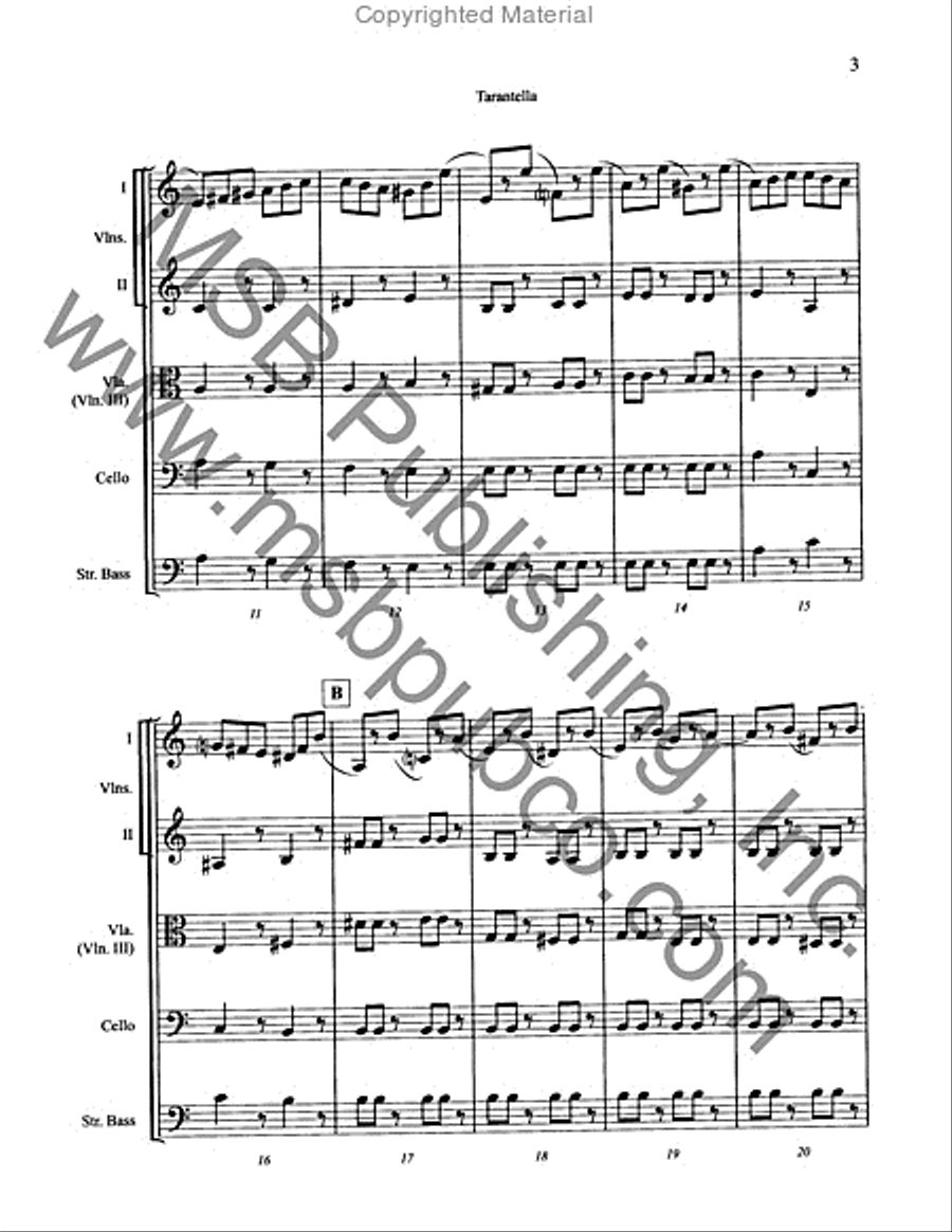 Tarantella String Orchestra scores gallery preview page 5