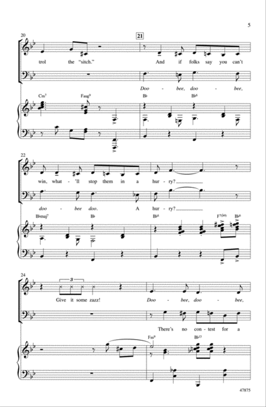 Zazz Zazz Choir scores gallery preview page 4