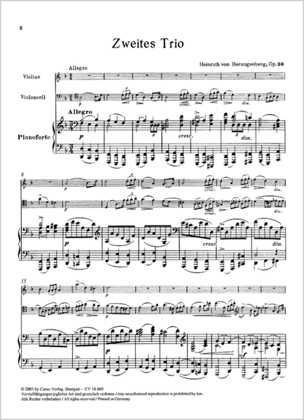 Piano Trio No. 2 in D minor