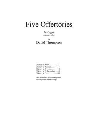 Book cover for Five Offertories